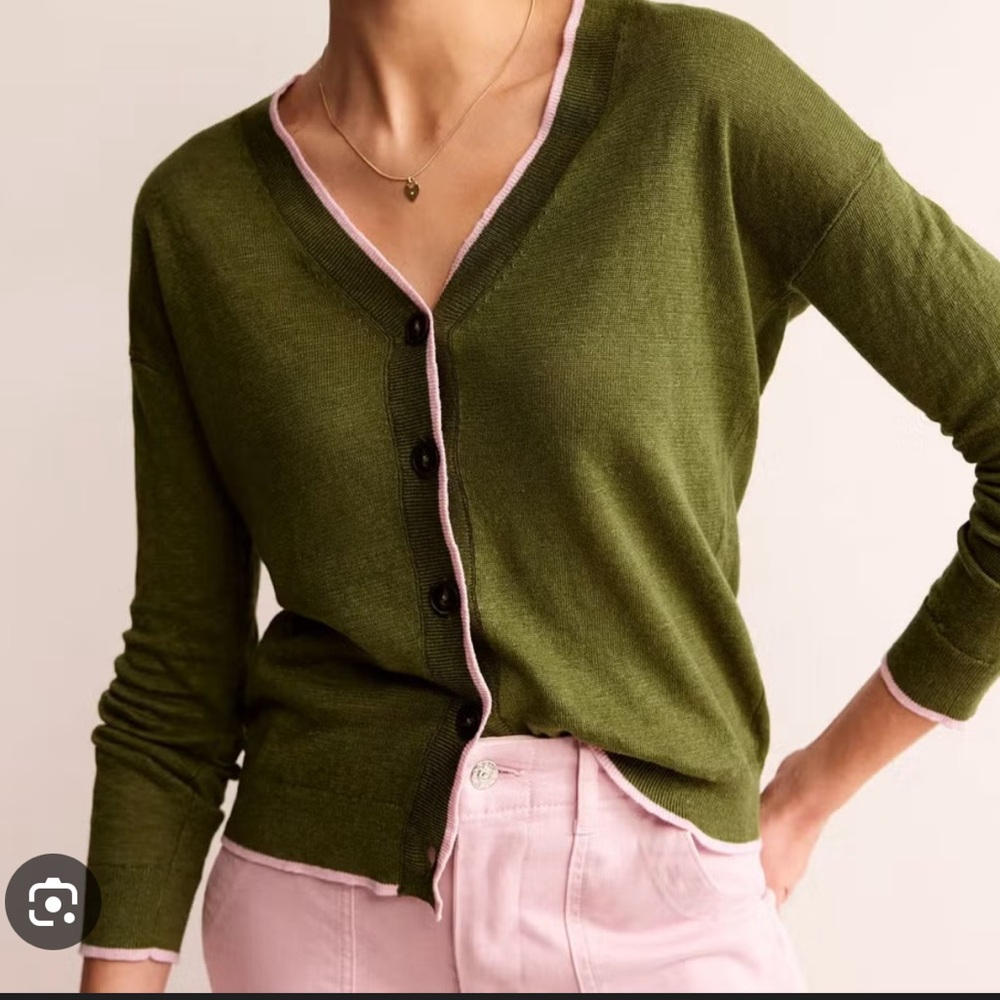 Boden Maggie linen cardigan